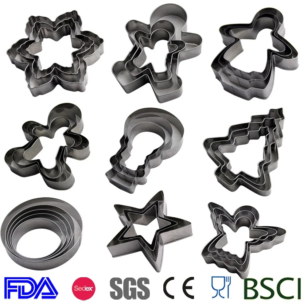 Diy Baking Stainless Steel Cookie Cutter Set - Buy Cookie Cutter Set
