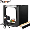 Travor 60*60cm 24 inch portable mini photo studio box softbox 46W 3400LM White Light Photo Lighting Studio Shooting Tent Box Kit