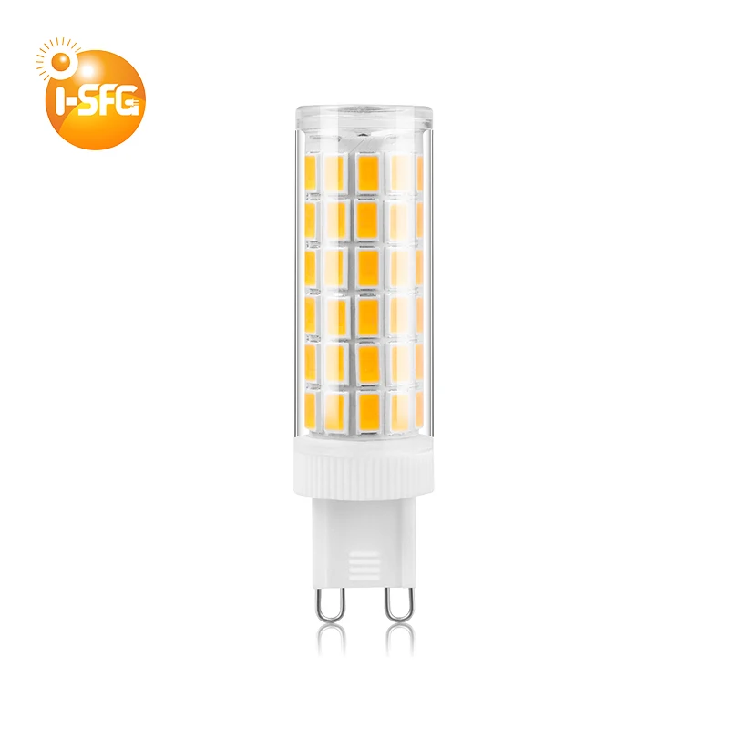 I-SFG G9 LED 5730SMD Corn Bulb AC100-265V 120V 230V High Lumen Decorative Lights No Flicker   6W 7W 8W 9W 900lm