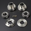 Motorbike Frame Neck Cups Integrated Internal Fork Stops 1.0" Billet Triple Tree for Harley Wide Glide Springer Chopper
