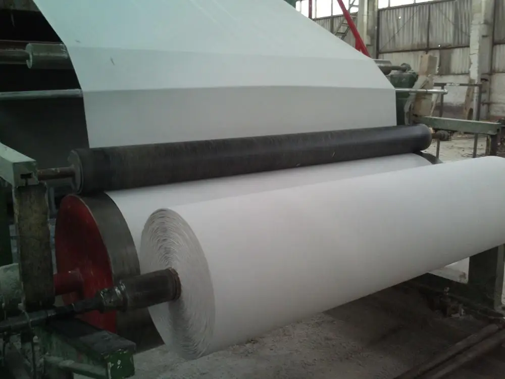 1092mm Wheat Straw Rice Straw Paper Making Machine For Toilet Paper ...