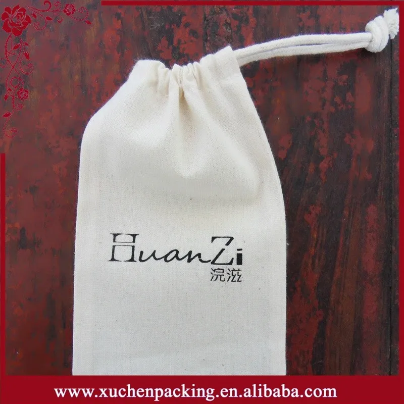 Cute Design 100 Muslin Eco Friendly Cotton Muslin Bag With Drawstring