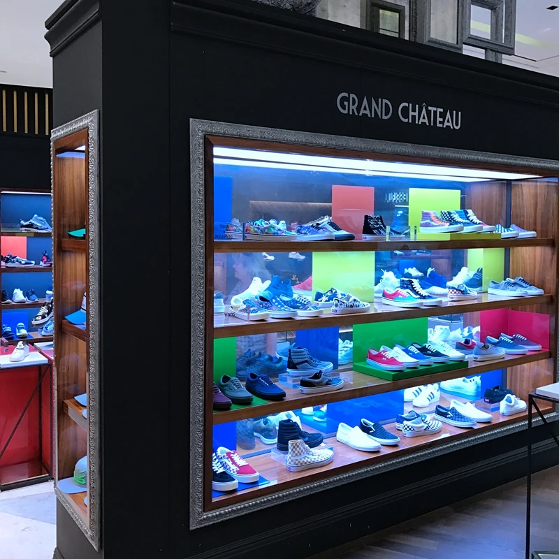 Boutique Shoe Shop Decoration Ideas Stand Retail Wall Mounted Shoe Rack