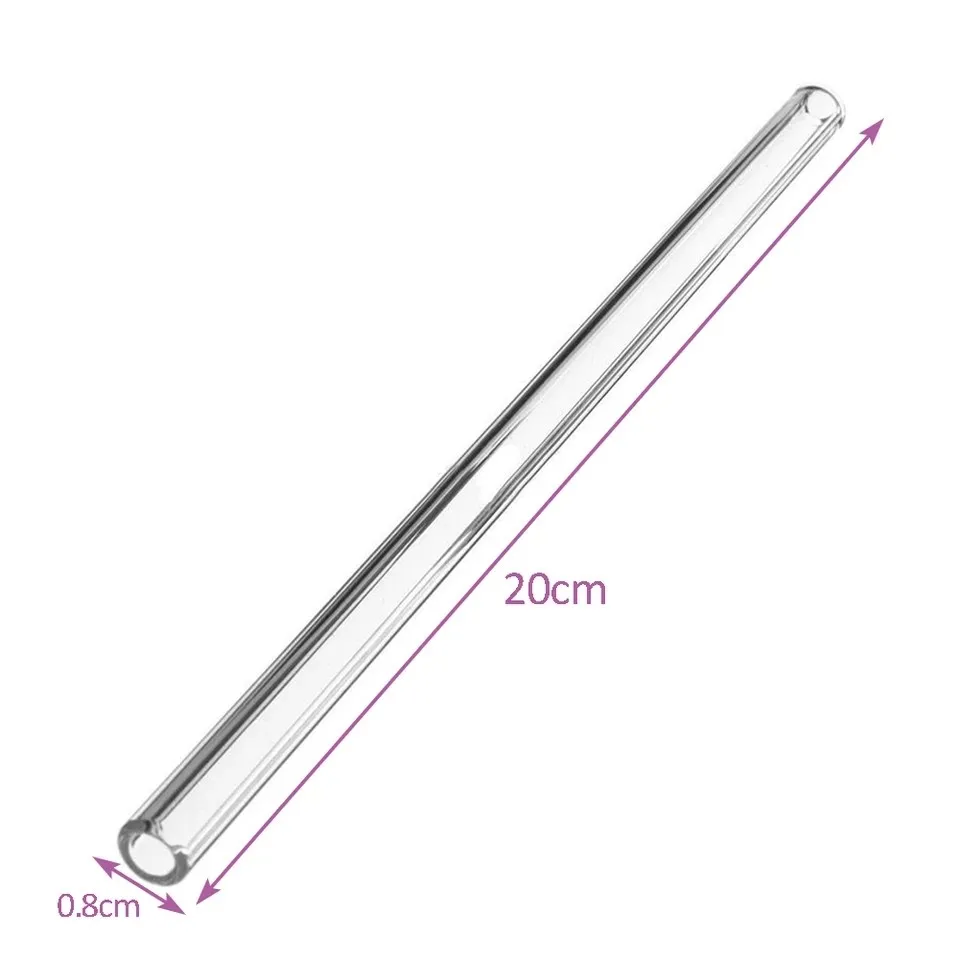 Wholesale Glass Straws Drinking Bent Straight Smoothie Straws Set Buy