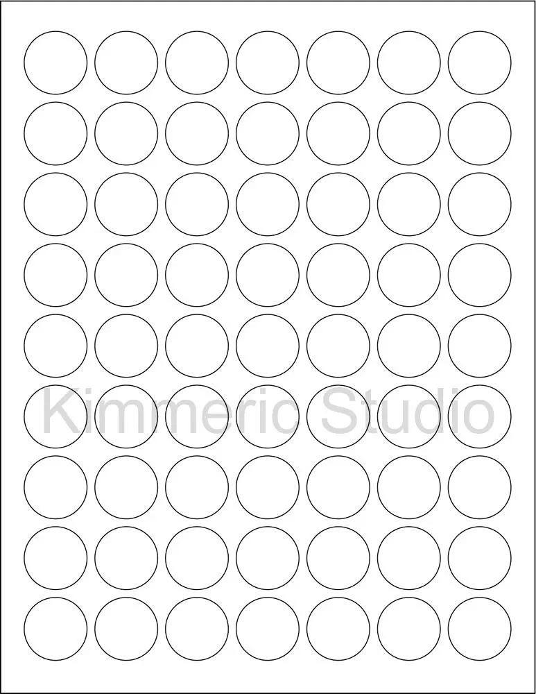 8-1//2x11 Standard Sheets 120 2 Blank Round Circle Pink Stickers for Inkjet /& Laser Printers 6 SHEETS Size