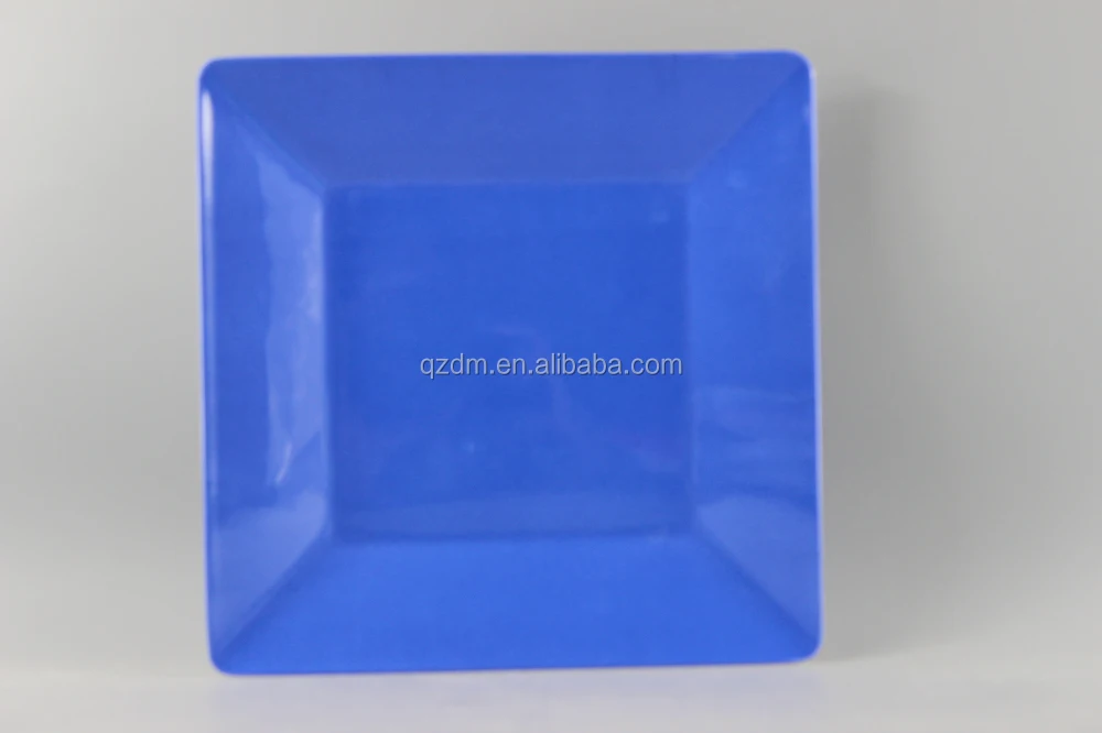 Blue Melamine Plate/Square Melamine Blue Plates