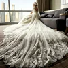 Detachable sleeves for very long tail/train wedding dress