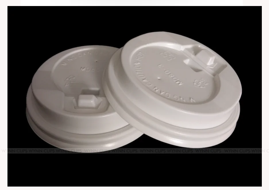 Compostable paper cup lids