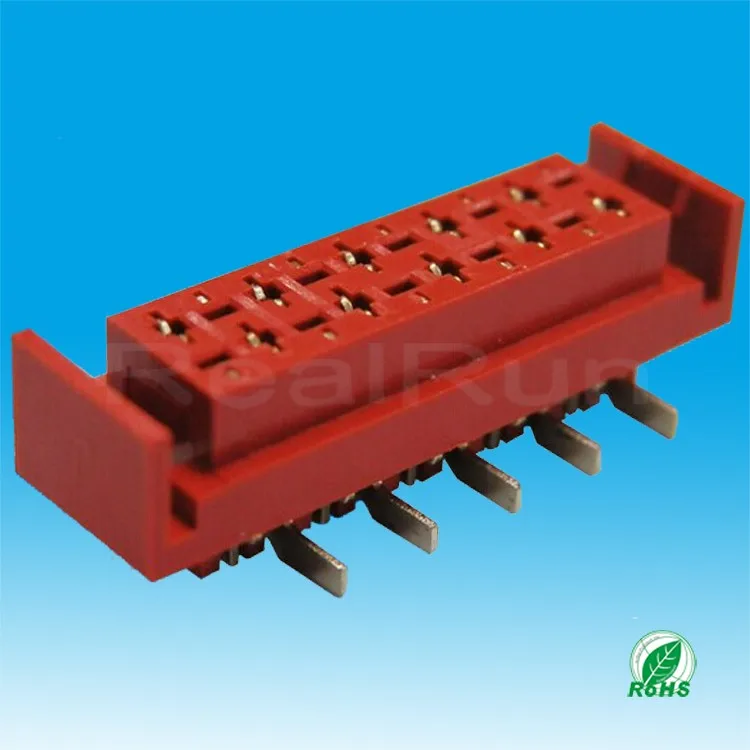 1.27mm Red Idc Socket Micro Match Idc 8 Pin Smt Connector Buy Micro