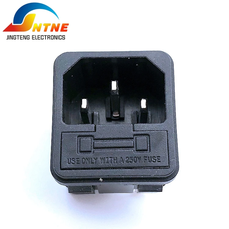 Ac-14-f1 Ac Power Socket Panel Mounting Chassis Iec 10a 250v Fuse - Buy ...