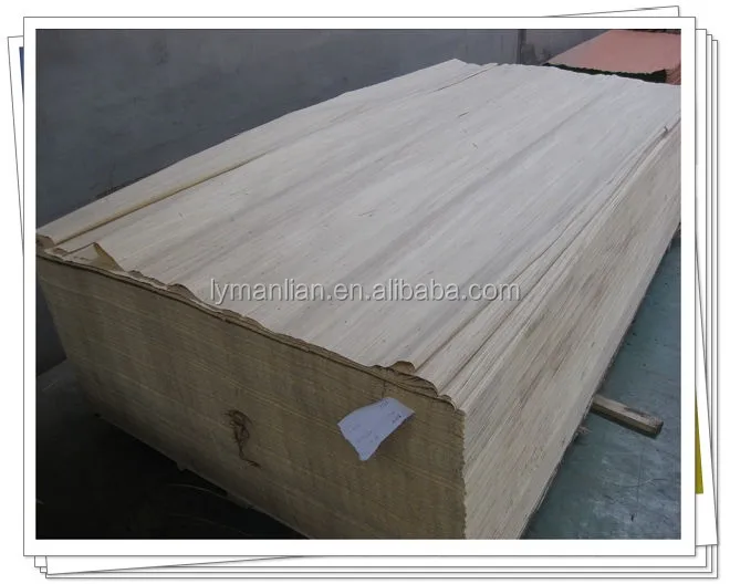 White EV poplar veneer sheets sliced cut for Indaia market