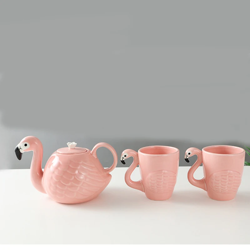 Hot Sale Custom Animal Mug 3d Design Pink Flamingo Ceramic Mug Buy