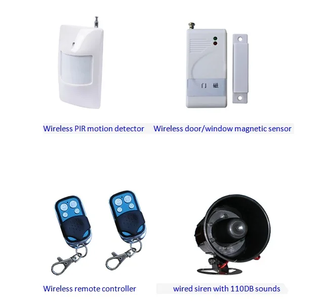 House Anti Theft Alarm System For Door / Windows With Talkback Function
