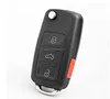 Plastic silca key blanks 3+1 button Flip remote key shell for audi A8 A8L