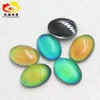 Wholesale Novel Style Oval Cabochon Gemstone Colorful Glass Thermochromic Stone for Clothing Jewelry Crafts