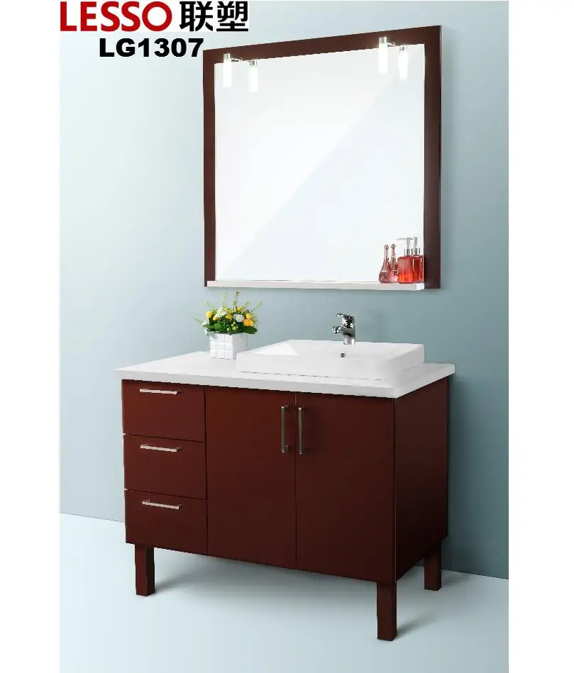 Lesso American Solid Wood Stock Bathroom Cabinet View Solid Wood