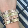 hip hop bling women jewelry customize personalize name wide cz cuff gold bangle