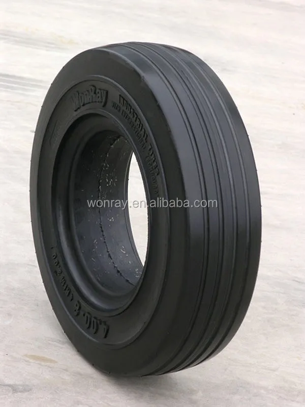 4.00x8 Rubber Solid Tire Installation 3.758.00 Rim Wheel Mounted