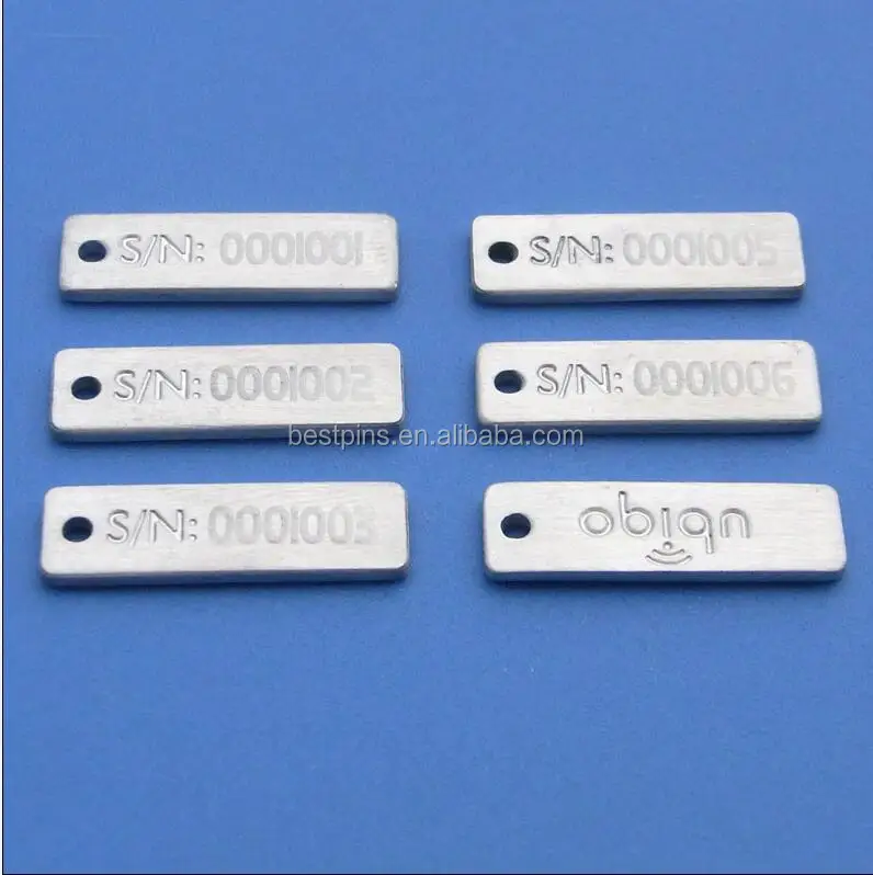 metal serial tags