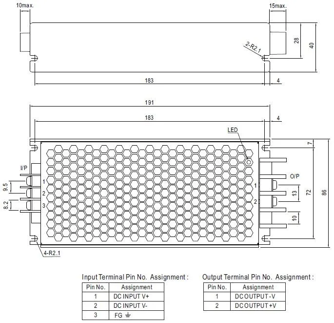 Meanwell 200W 16.7A RSD-200D-12 Railway 100V DC To 12V DC Converter