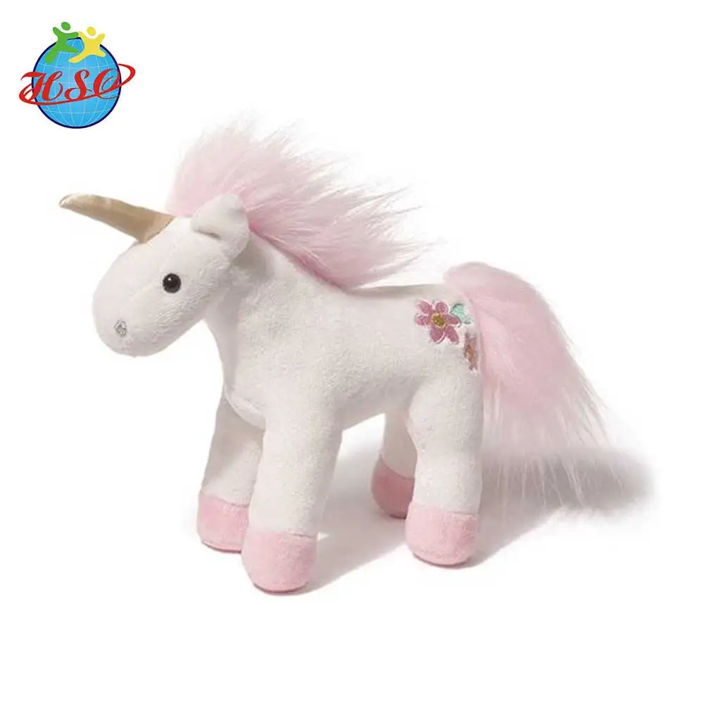 large white unicorn stuffed animal