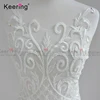 Hight quality wedding ivory beaded rhinestone bodice patches for dress WFB-142
