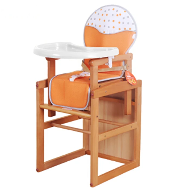 2017 Most Stylish Wooden High Chair 3 In 1 Assemble Desk And Baby