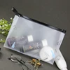 fashion waterproof clear cosmetic bag Frosted storage bag pvc bag with handle