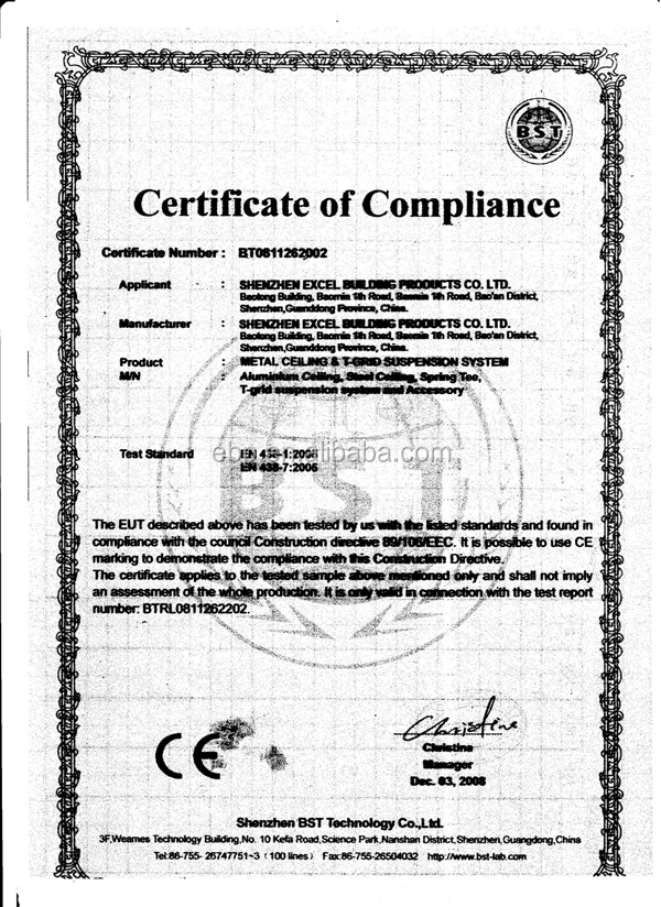 EXCEL CE Certification-2