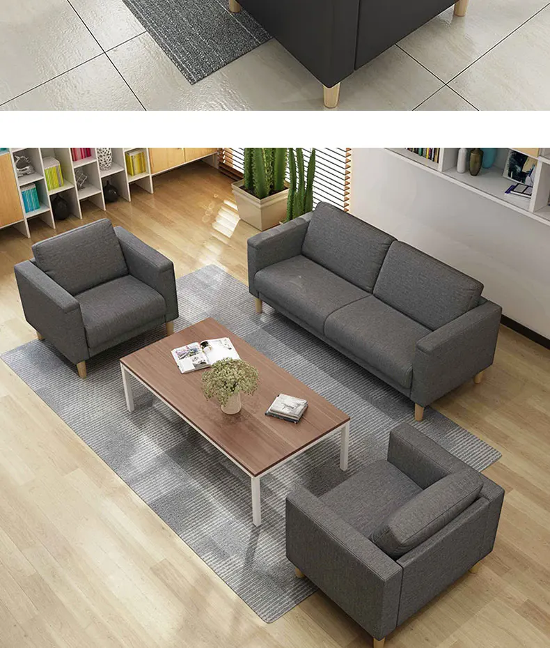Meeting business reception office sofa coffee table combination modern minimalist