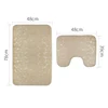 Bathroom Rug Mat Set 2-Piece Memory Foam - Extra Soft Anti-Slip Shower Large Bath Rugs Perfect Combination of Luxury