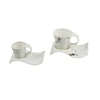 New mould novelty marble italian custom espresso cup saucer , personalized white cup and saucer set