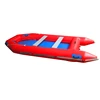 4.2m length Tarpaulin PVC dual purpose Inflatable pontoon boat floats flat bottom boats with electric pump for rescue training