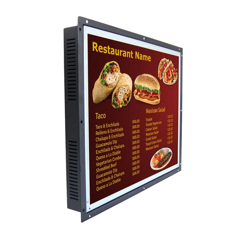 Hot-selling 19 Inch Square Lcd Monitor Open Frame Lcd Digital Menu ...