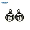 Custom Logo Metal Zipper Sliders Nickle-Free Brushed Metal Zipper Puller For Leather Boots Ski Pole Bag Jacket Coat Track Suit
