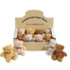Promotion mini classic stuffed teddy bears plush animal toy in display box
