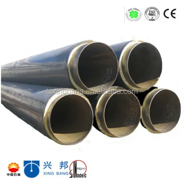 Underground Inner Steel Pipe With Puf Insulation And Hdpe Jacketing