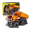 DIY Construction Toy Style And ABS Plastic Material Type 623 PCS Building Blocks Slide Dump Truck For Kids