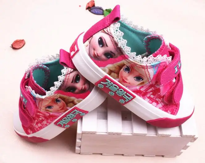 Princess Girls Shoes For Kids 2016 New Children Shoes Ice Snow Queen Fashion Elsa Anna Casual