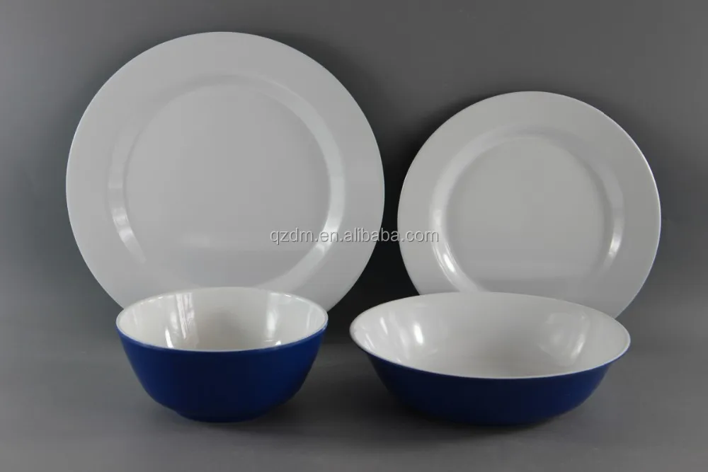 2-Colored Melamine Dinner Set