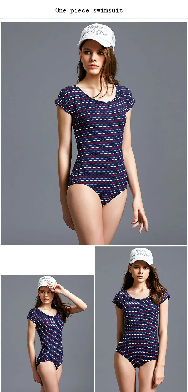 Two Piece Training Swimsuits Oem Customized Polyester Sport Swimwear
