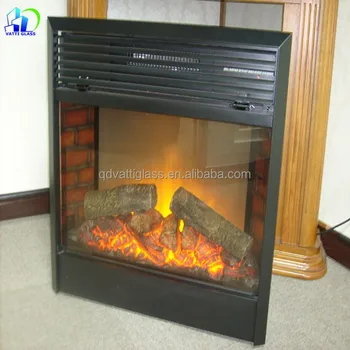 4mm 5mm Thickness Ceramic Glass Replacement Fireplace Glass