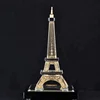 Custom Paris Eiffel Tower building Model Crystal Building Model Metal Crafts Building Model Decoration