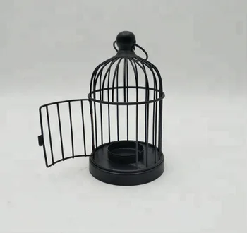 Decorative Black Bird Cage Metal Candle Holder Buy Candle