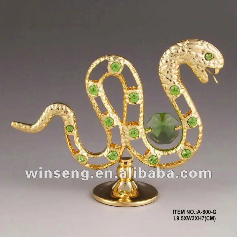 crystal snake figurine