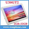 New Arrival Cube U30gt2 Quad Core 10.1" HD IPS Rockchip 3188 tablet PC 1.8Ghz 2G RAM Android 4.1 Bluetooth
