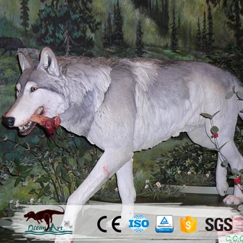 oa9267 life size animatronic dire wolves for sale buy animatronic size of wolves