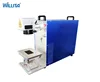 Small Handheld galvo stamp printing batch expiry date code co2 laser coding machine for wood