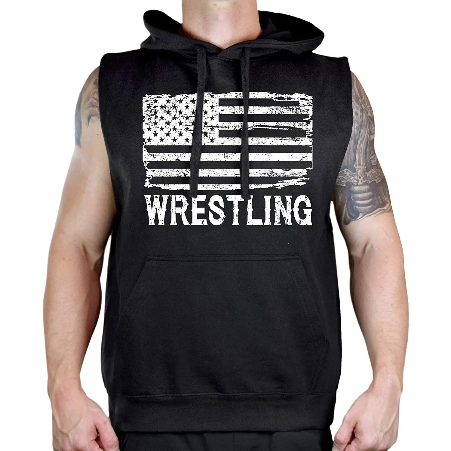 american apparel sleeveless hoodie