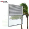 Florida Miami-Dade Hurricane Approved gray exterior hurricane aluminum fixed window